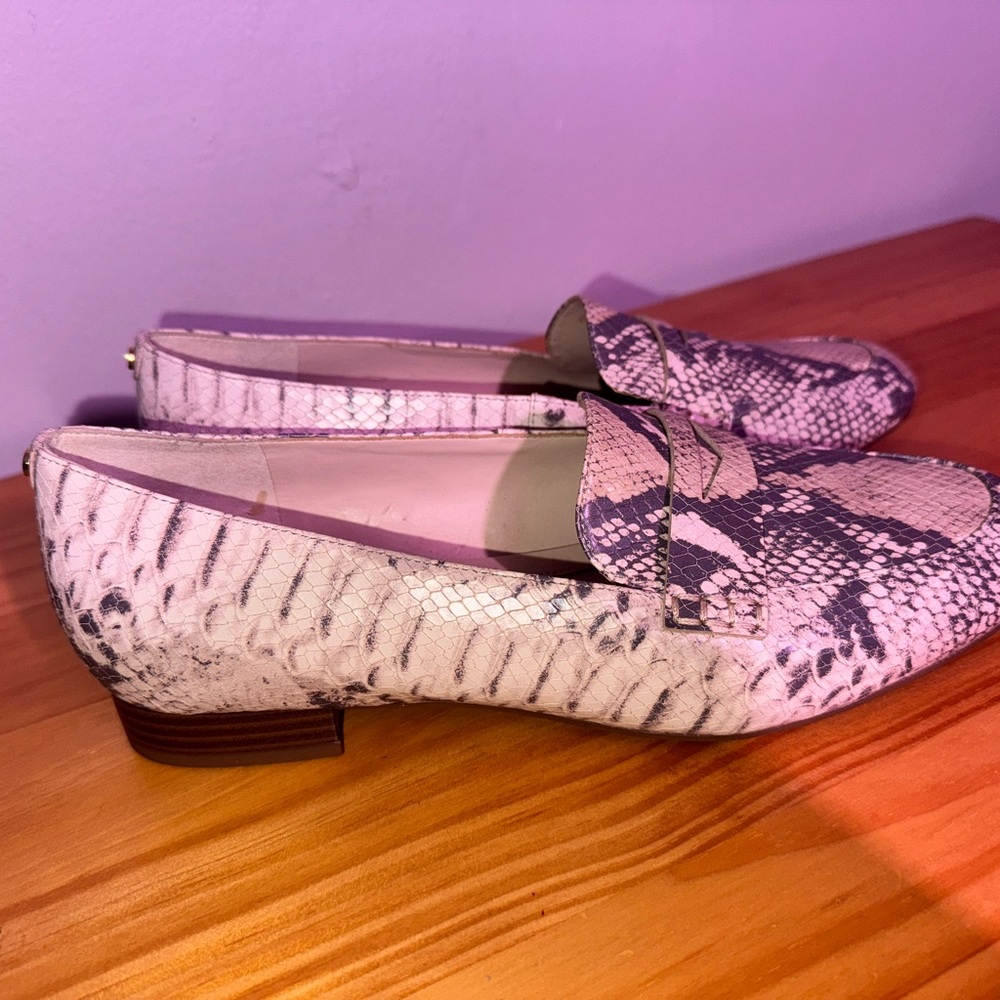 Snakeskin Patterned Loafers